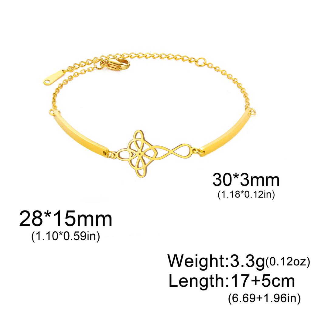  Love Celtics Knot Cross Bracelet for Women Stainless Steel Fashion Hollow Witch Knot Bracelet Irish Amulet Jewelry Gift