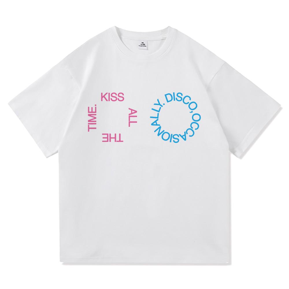 2026 Nowy Album Kiss All The Time Disco Okazjonalny T Shirt MężczyźniKobiety Odzież Harajuku Wysokiej Jakości Góry Bawełniane Koszulki Vintage