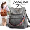 Schoolbagbag Retro Backpack Female Korean Version New Trendy Soft Leather Large Capacity Dual-purpose Women's Backpack Student Schoolbag