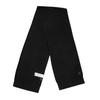 Mens Logo Wool Ribbed Scarf