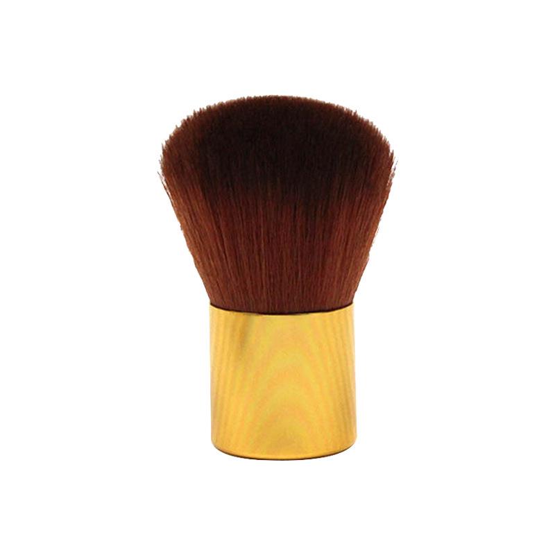 Large Kabuki Blush Brush with Mushroom Head for Loose Powder and Setting Makeup