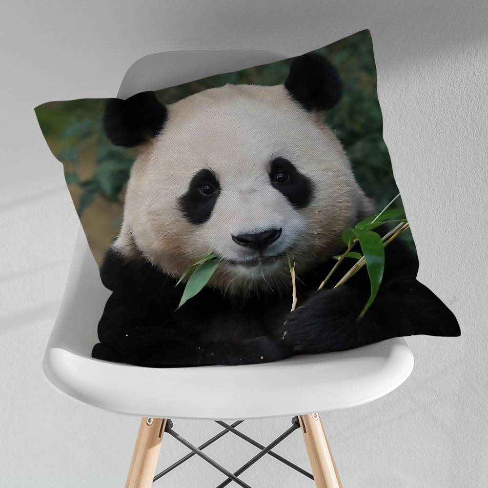 Cute Animal Panda Pillow Over Living Room Sofa Cushion Cover Home Decoration Bedroom Room Bed Pillow Cover