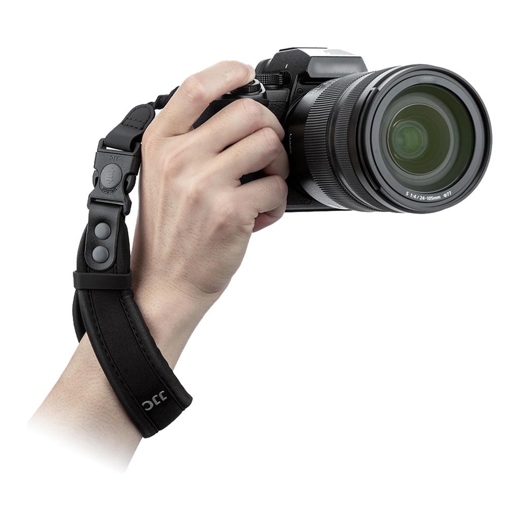 JJC Camera Hand Strap with Added Slide Lock Design for Drop Prevention and Quick Compatible with Lumix Canon EOS R5 Mark Sony RX1R and Other DSLR and