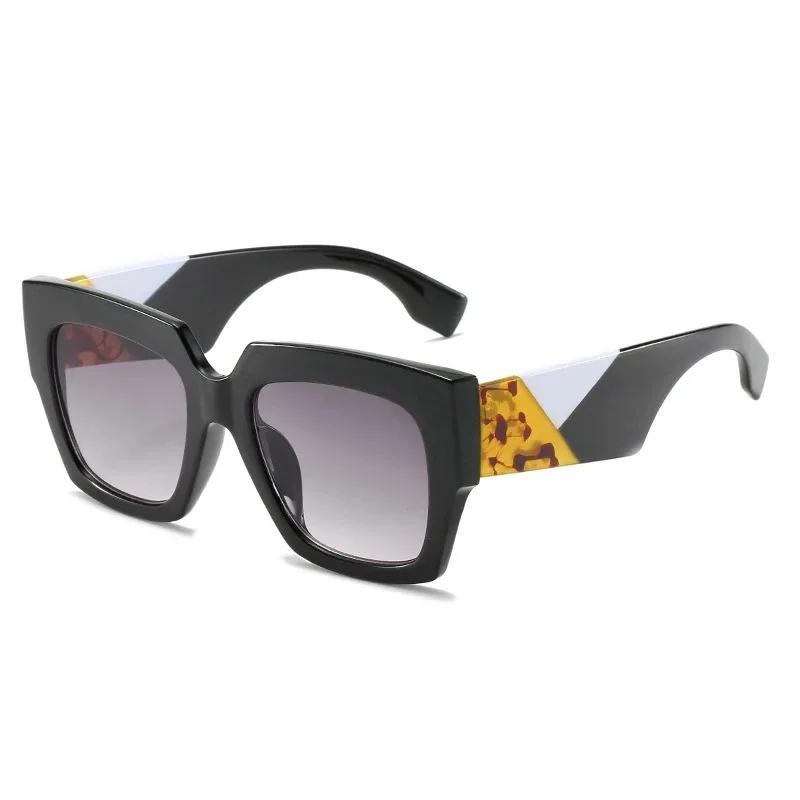Square Oversized Sunglasses Fashionable Women Men Luxury Brand Designer Sun Glasses Famale Male Retro Eyewear Uv400 Shades