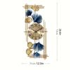 Contemporary Metal Wall Clock: Stylish Decor for Living Room or Bedroom