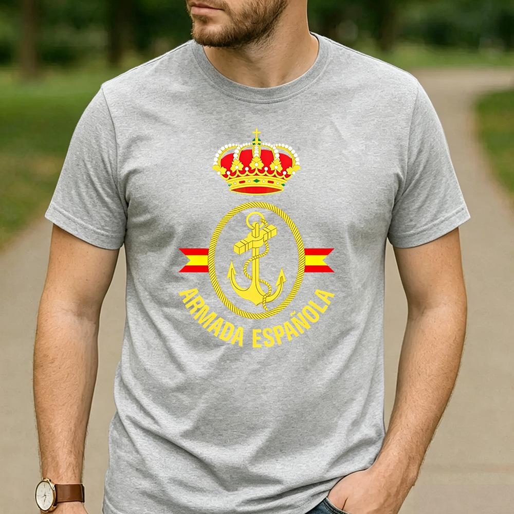 Armada Espaola Spanish Navy Marines Cotton T Shirt Unisex ONeck Short Sleeve Casual Summer Party Military Fan Daily Tops