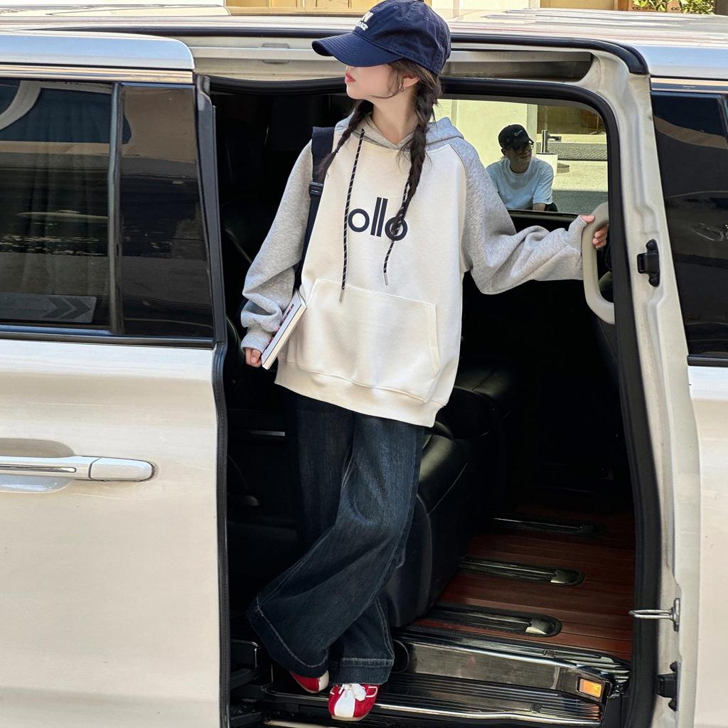 2025 Girls' Casual Hooded Sweatshirt and Pants Set for Middle School Students - Trendy Autumn Style