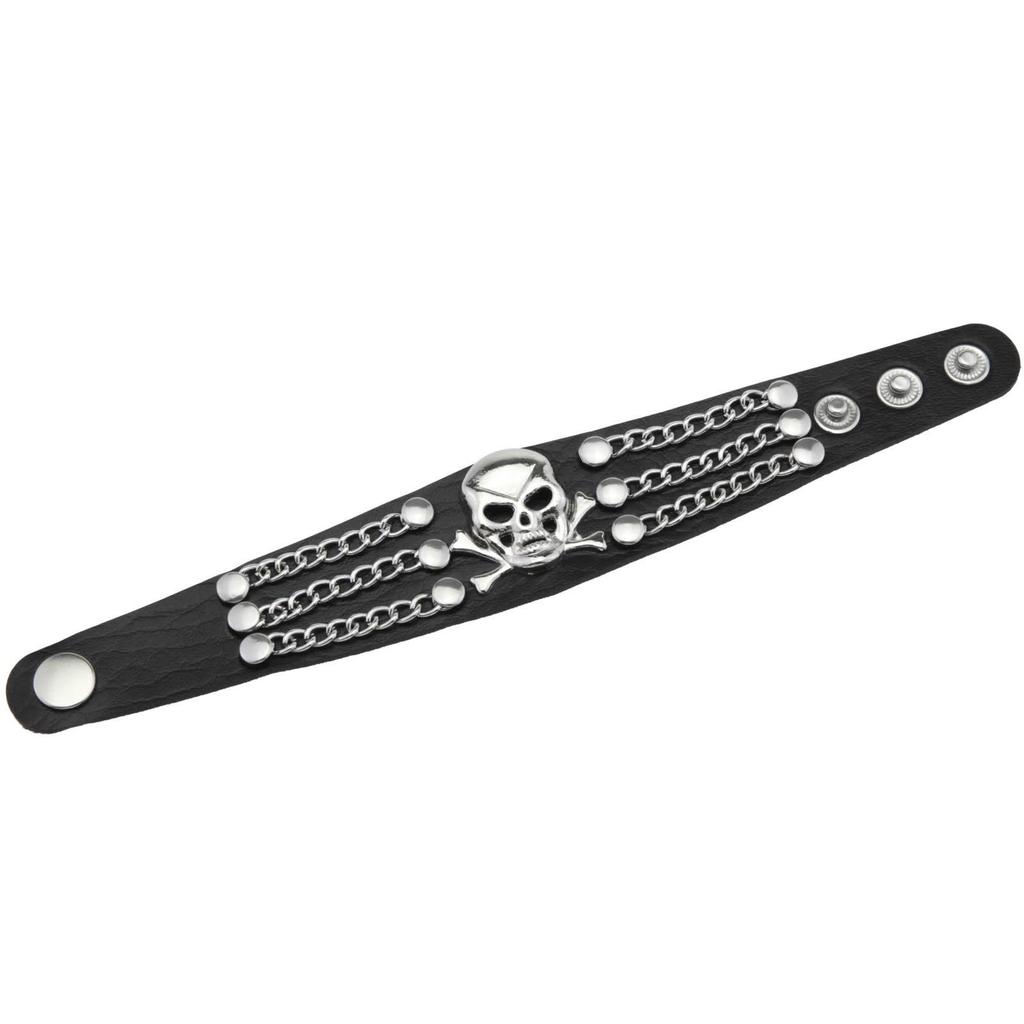 European & American Punk Skull Rivet Bracelet - Trendy Rock Nightclub Style