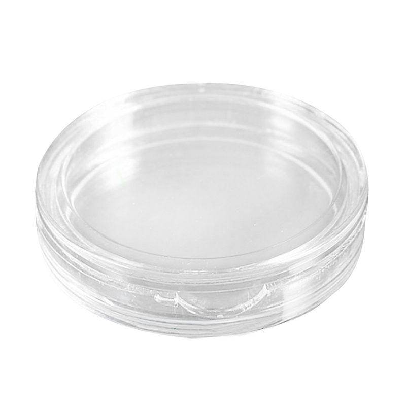 A84X-60 Pcs Small Round Transparent Plastic Coin Capsules Box 38Mm
