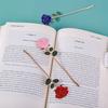 Exquisite Metal Rose Bookmark Keeps Your Book In Style Thoughtful Gift for Friends, Versatile Home School Office Accessor