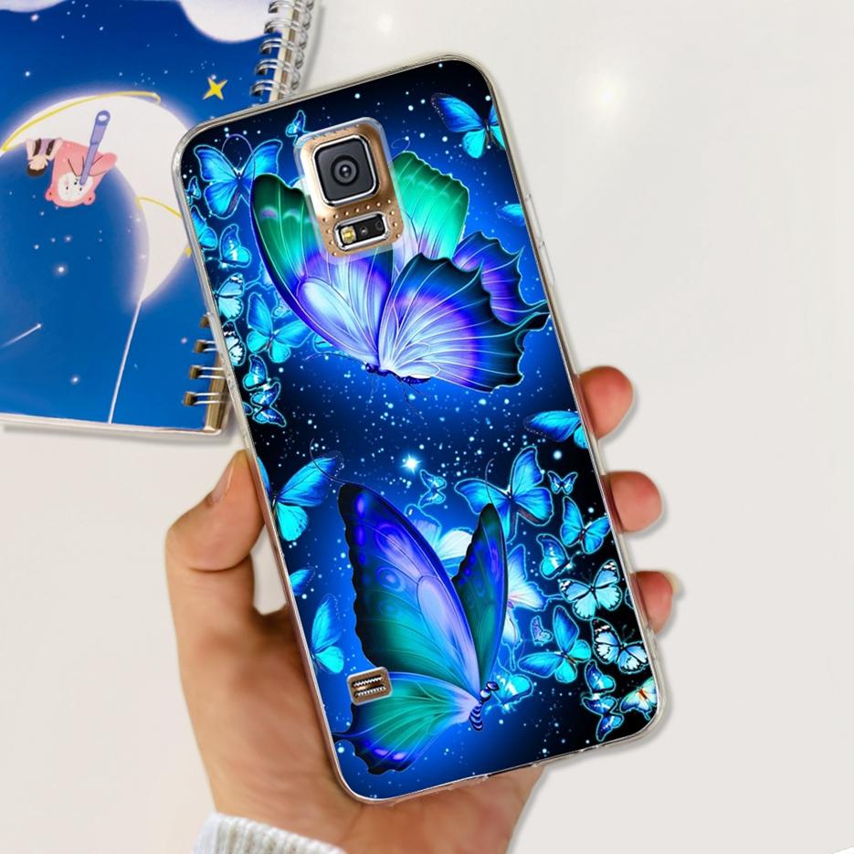 For Samsung Galaxy S5 Case G900F G900I G900M G900A G900T Cute Painted Cover Soft TPU Phone Case For Samsung S5 S 5 GalaxyS5 Bags