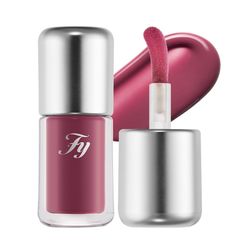 [Official] FLYNN Kissy Dew Plumper (03 Berry Haze)  Cool-toned Mauve  3D Volume, Glassy Shine, High Moisture, Long-lasting Lip Plumper