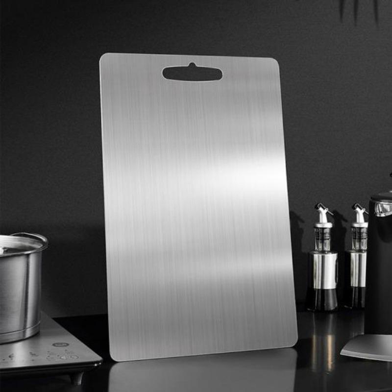 Titanium Cutting Boards for Kitchen Stainless Board Thickened Double Sided Food Grade Portable Fruits Vegetables Bread Cutting Board