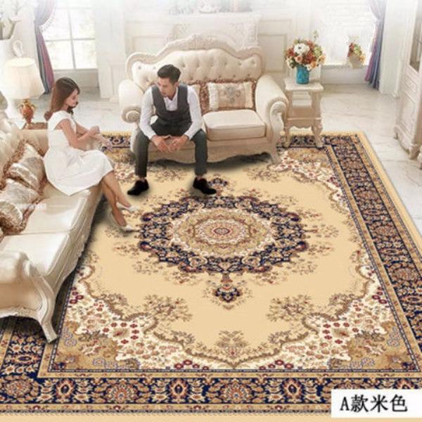 European Style Living Room Carpet Sofa Coffee Table Carpet Large-area Bedroom Bedside Carpet
