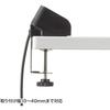 Sanwa Supply USB Charger, Outlet (1 Type-C Port + 3 USB A Ports), Clamp Type, Desk Mountable, Black, ACA-IP51BK