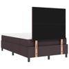 Boxspring bed with headboard Dark Brown 120 x 190 cm Fabric