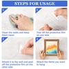 Double Sided Adhesive Pads for Mounting, 120 Pcs Clear Mounting Tapes Square Pre-Cut Strong Sticky Tack for Metals Papers Door Glass Wood Wall