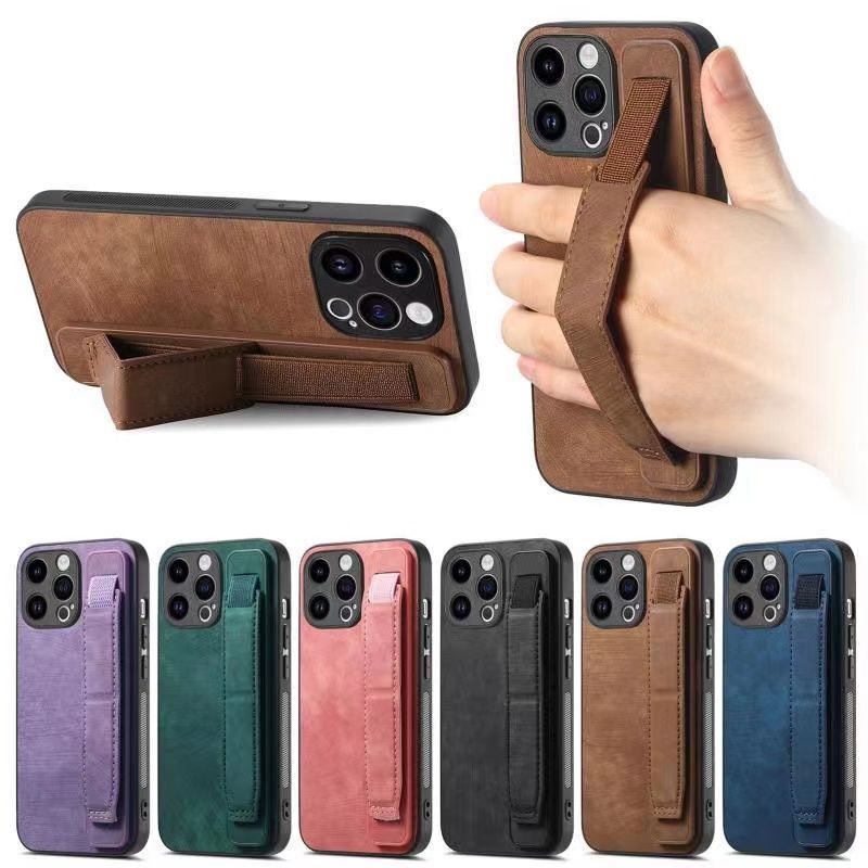 Samsung S24ultra Phone Case S23/S22 + Bracket S21FE Multi-function S20 Wristband S10/S9 Retro S8