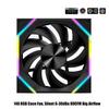 140 Case Fan ARGB, Silent 6-30dBa 89CFM Big Airflow, 14CM PC Cabinet 14025 Cooler Support Mobo 5V ARGB SYNC, Reverse Or Forward
