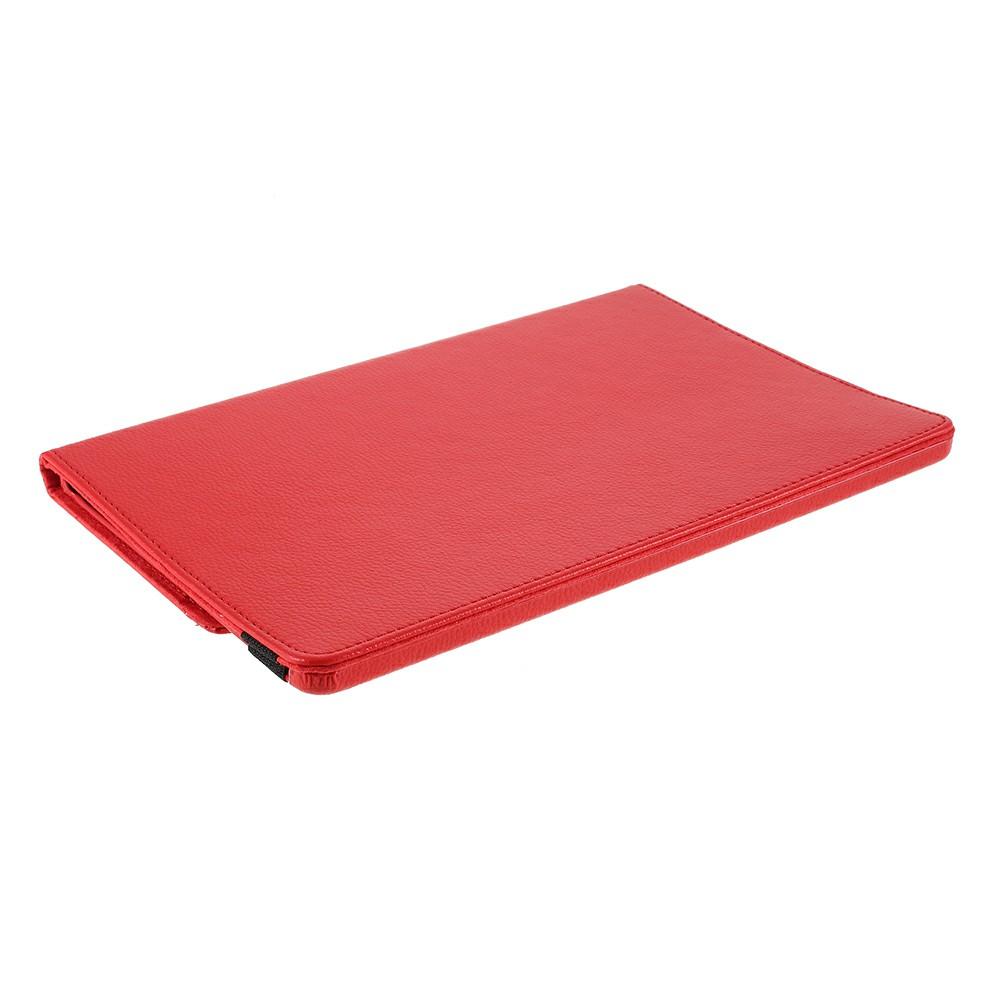For Samsung Galaxy Tab S10 FE+ Case Rotating Stand PU Leather + PC Tablet Cover with Elastic Band