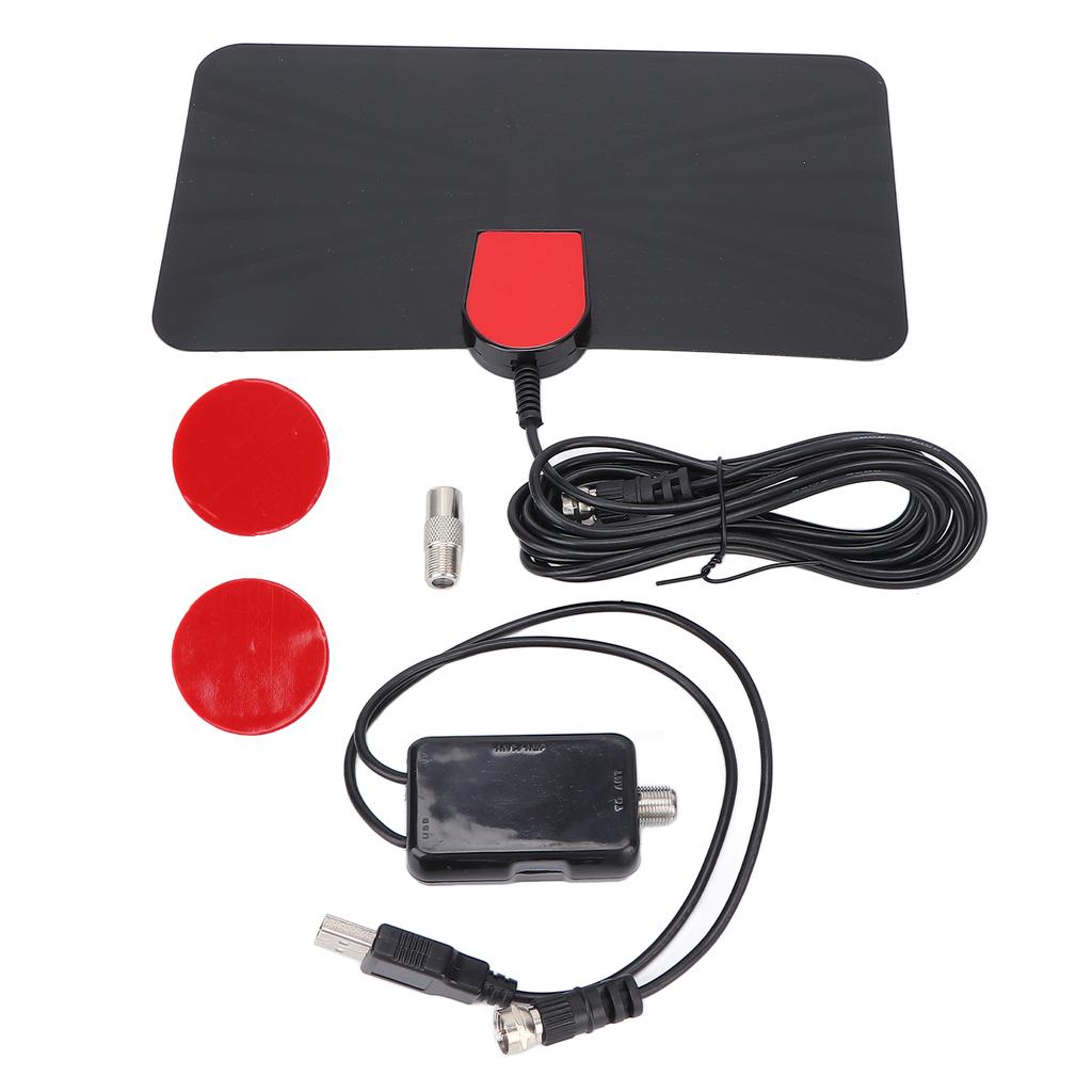 Antena de TV Digital 1080P 4K 75 Ohm UHF 470‑862MHz Canal de TV Gratuito Alcance de 100 Milhas Antena HDTV com