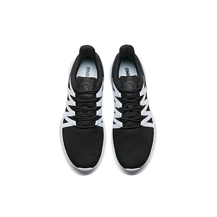 Anta Running Series Sports Casual Low-Top Running Shoes Men Sneakers Black White 91835527-1
