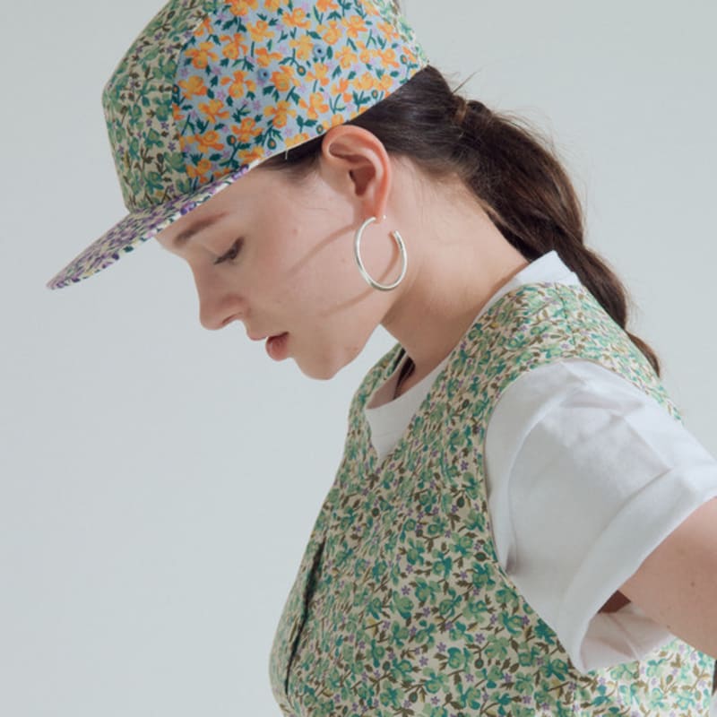SOMETHINGGOOD STG Camp Cap_FLORAL COMBO