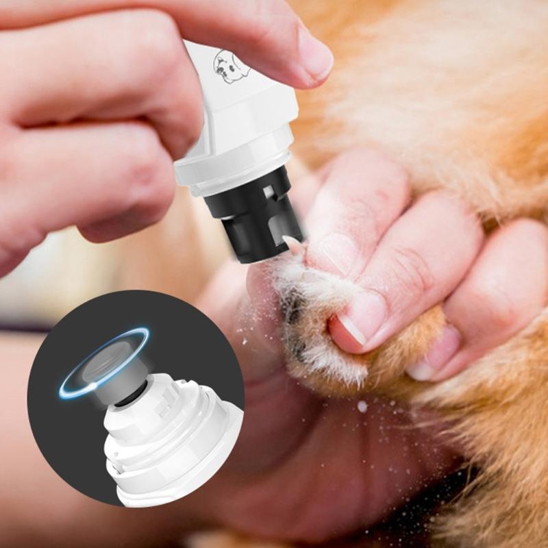 Electric Pet Nail Trimmer with Replaceable Head Efficient Nail Grinder for Dog Cats Grooming Nail Trimming Essential