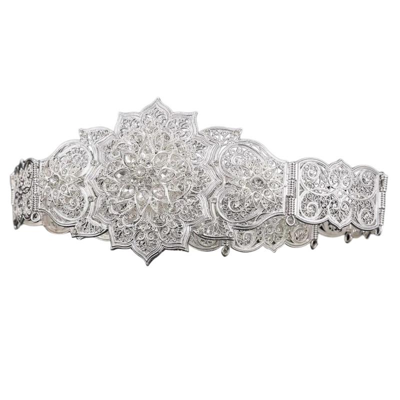 Muslims Bridal Belt Adjustable Dress Waist Belts Luxurious Women's Stylish Belt for Wedding and Evening Parties