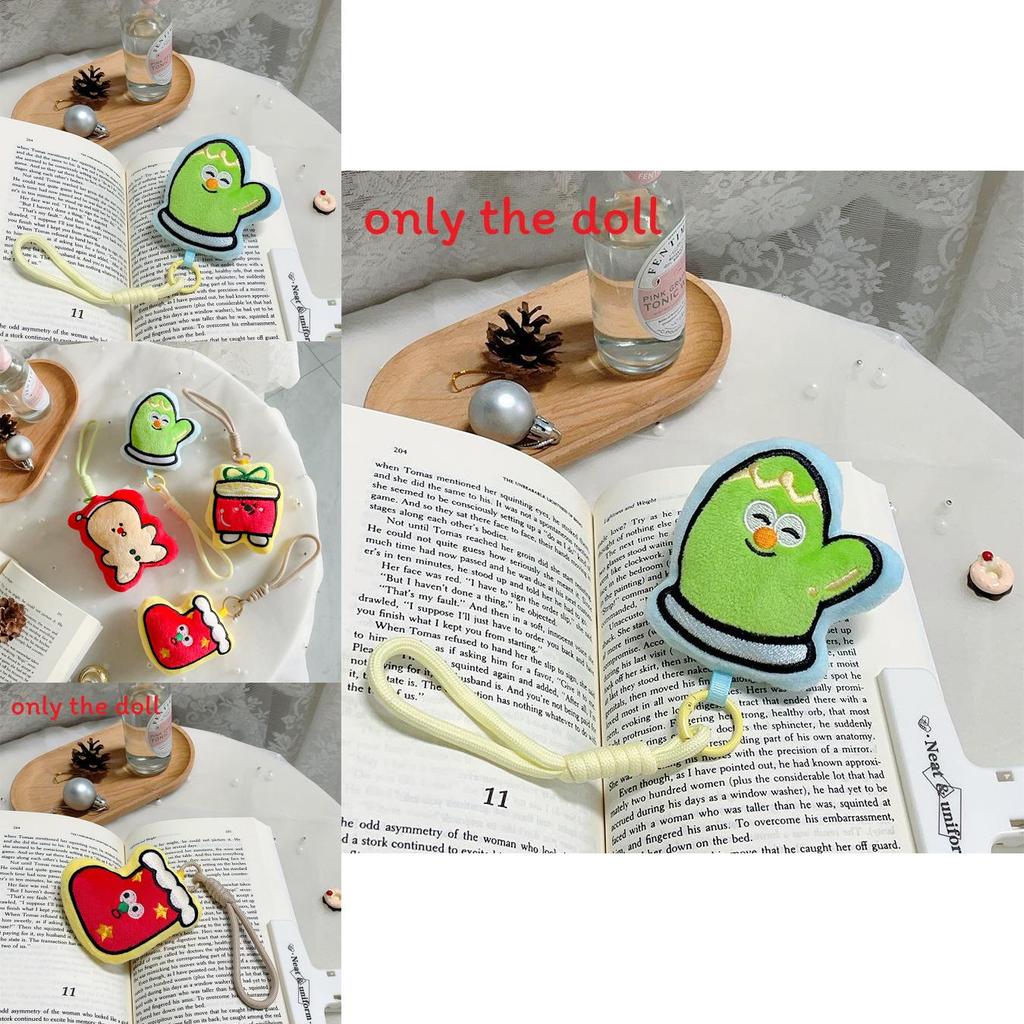 Winter Holiday Plush Sock And Gift Box Decorations With Pp Cotton For Christmas Party Favors