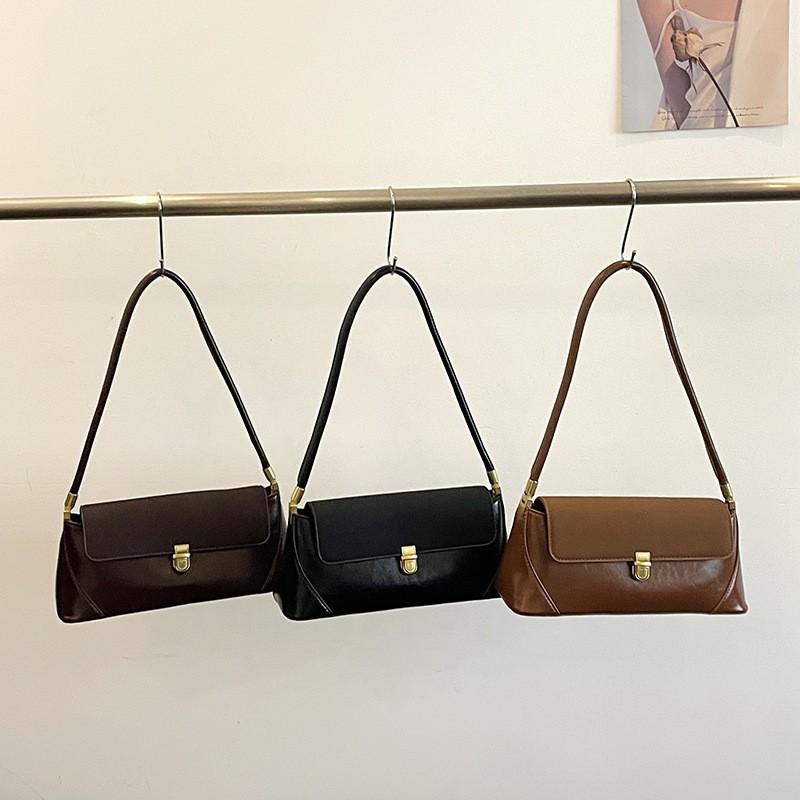 Minimalist Chic Loaf Bag Women PU Leather Crossbody Shoulder Small Size Style Zip