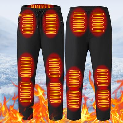 12 Heating Zone USB Heated Pants Men Women Electric Heating Pants 3 Temperature Mode Winter Thermal Skiing Fishing Motor Pants