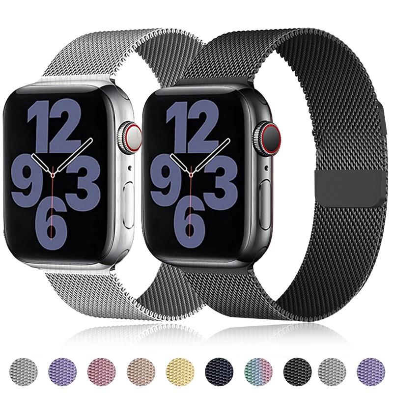 

Магнитный ремешок для Apple Watch, ремешок 49 мм, 40 мм, 45 мм, 41 мм, 42 мм, 38 мм, 44 мм, браслет с миланской петлей для iwatch Series 9, 4, 5, 6 SE 7, 8