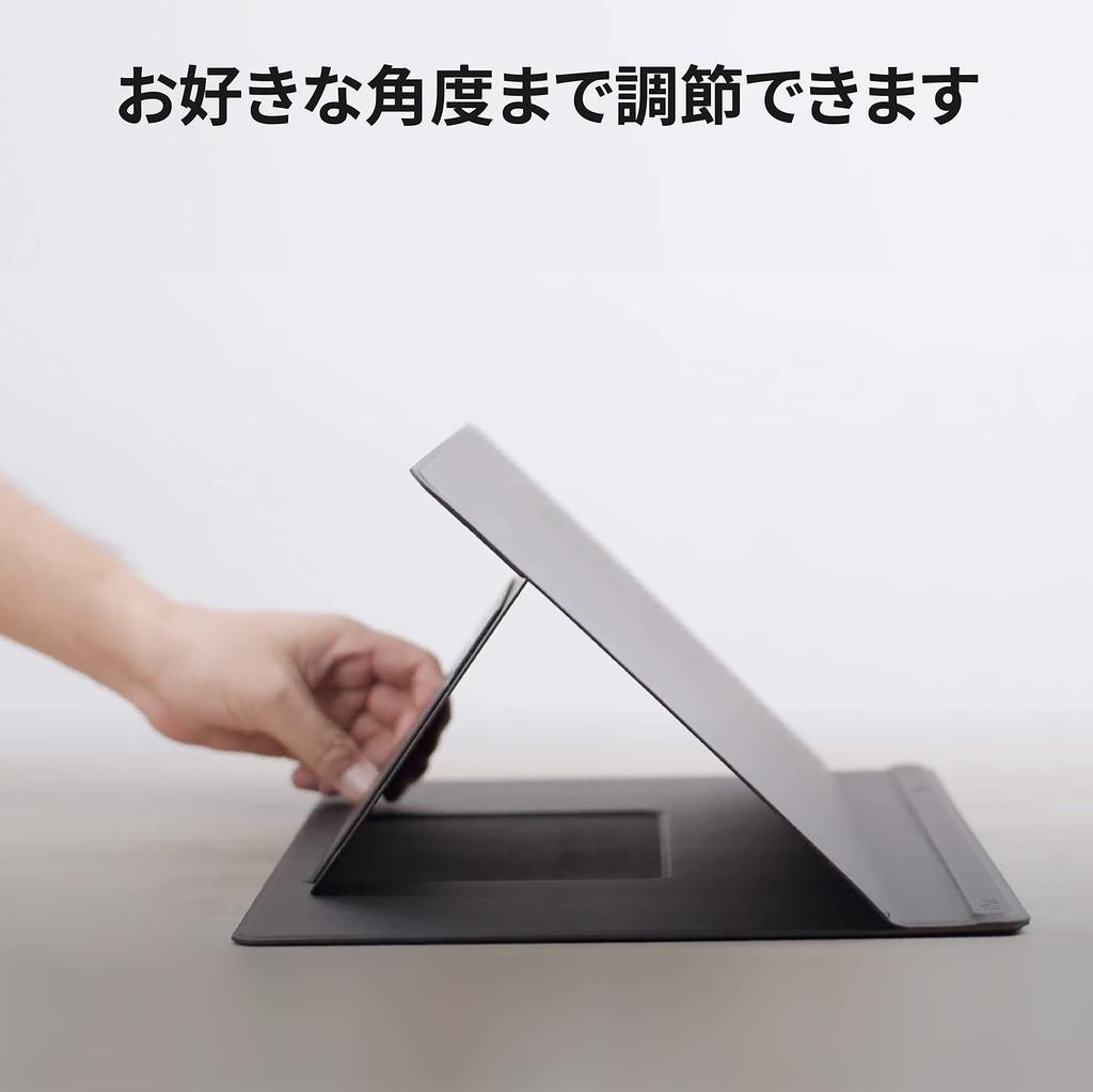 MOFT Desk Laptop Made of PU Height Comes with For Office and Home Magnetic Mat, Tablet/Bullet/Smartphone Stand, Waterproof, Multifunctional, Leather,