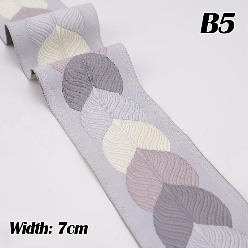3M Chinese Retro Webbing Embroidery Lace Trim Edged 3cm/7cm Jacquard Ribbon For Diy Hanfu Clothes Curtain Decor Accessories