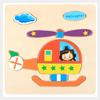 1pc 14.7cm/5.79in Wooden 3D Puzzles Jigsaw Game Cartoon Animal Pattern Kids Montessori Early Educational Toys for Children