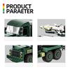 Wange Military Armored Anti-aircraft Missile Transport Vehicle Model Building Block Toy Set Compatible with Bricks Children's Birthday Gift No.4512
