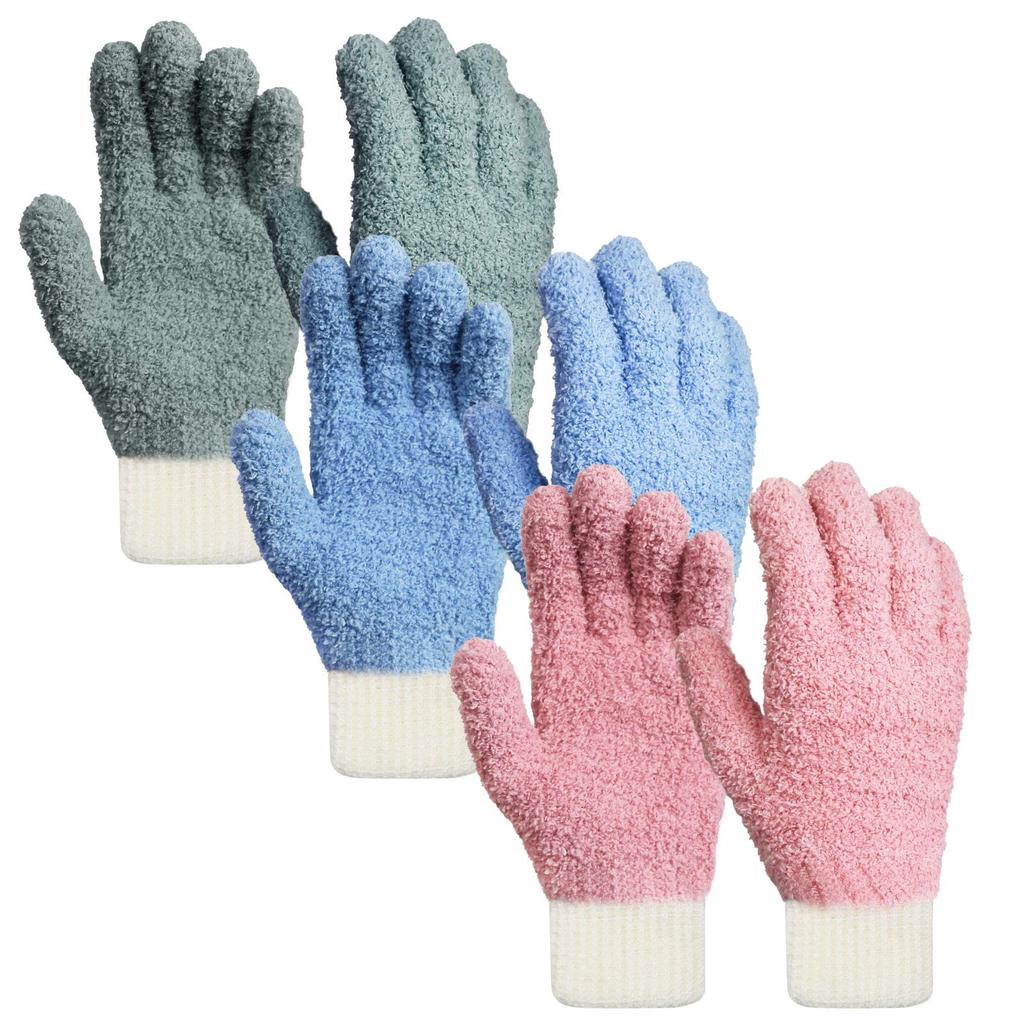 Yume no Mono Set Microfiber Cleaning For Cleaning Dust Window Air Cleaning Room One Size Fits All 6-Piece Gloves, Multi-Purpose, Blinds, Removal,