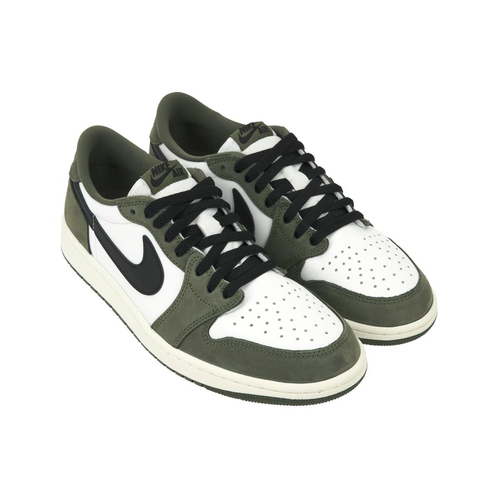 Baskets Homme Air Jordan 1 Retro Low OG Olive Moyenne Marron Noir-Summit-Blanc-Voile HQ6998-200