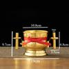 1pc Metal Incense Burner Ornament Temple Incense Burner Candlestick Buddha Hall Desktop Incense Burner Pray for Auspiciousness