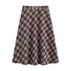 Woolen Plaid A-Line Skirt: Autumn/Winter 2025 High-Waist, Slimming, Hip-Covering Mid-Length for Women
