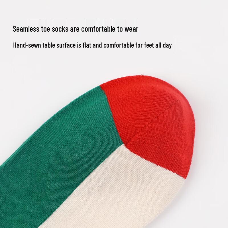 Jing Shuran Women s Cherry Print Mid-Calf Socks One Size