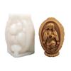3D Easters Eggs Candle Molds Plasters Molds Silicone Mould Ornament Castings Molds Epoxy Resin Molds
