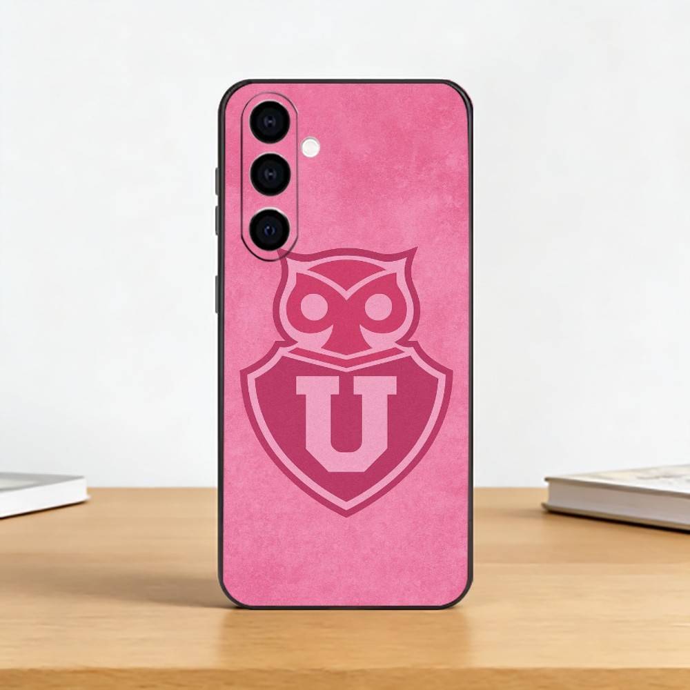 C-Chile U-University Phone Case Black Silicone Soft For Samsung Galaxy A73,A72,A71,A70,A53,A52,A51