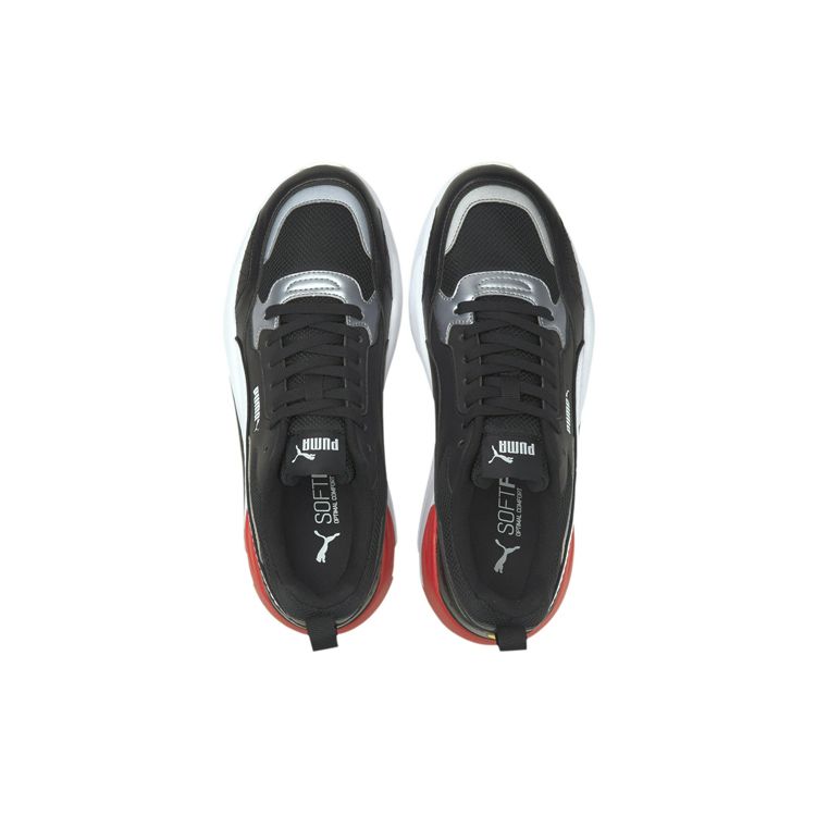 Puma X-Ray 2 Ferrari Race Fabric Comfortable Daily Low-Top Lifestyle Shoes Unisex Sneaker Black White Red 306553-04