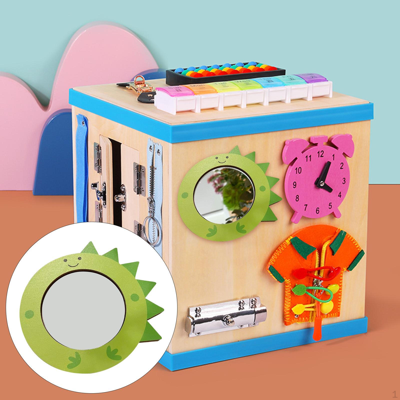 

Развивающие игрушки из материала Busy Board, гладкие головоломки, DIY Accs, детали сенсорных игрушек для познания Mirror Green