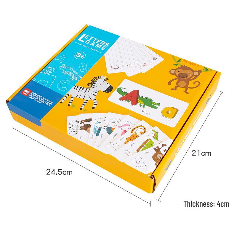 Kids' Wooden Alphabet & Spelling Learning Toys: Upper & Lowercase Educational Set