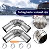 60mm Stainless Steel Exhaust Tube Connector Flue Elbow Pipe Chimney Liner Bend For Eberspacher For Webasto Diesel Boat Heater