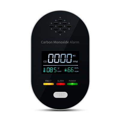 High Sensitivity Carbon Monoxide Alarm Integrated Temperature Moisture Sensors And 85dB Alerts System for Home Office