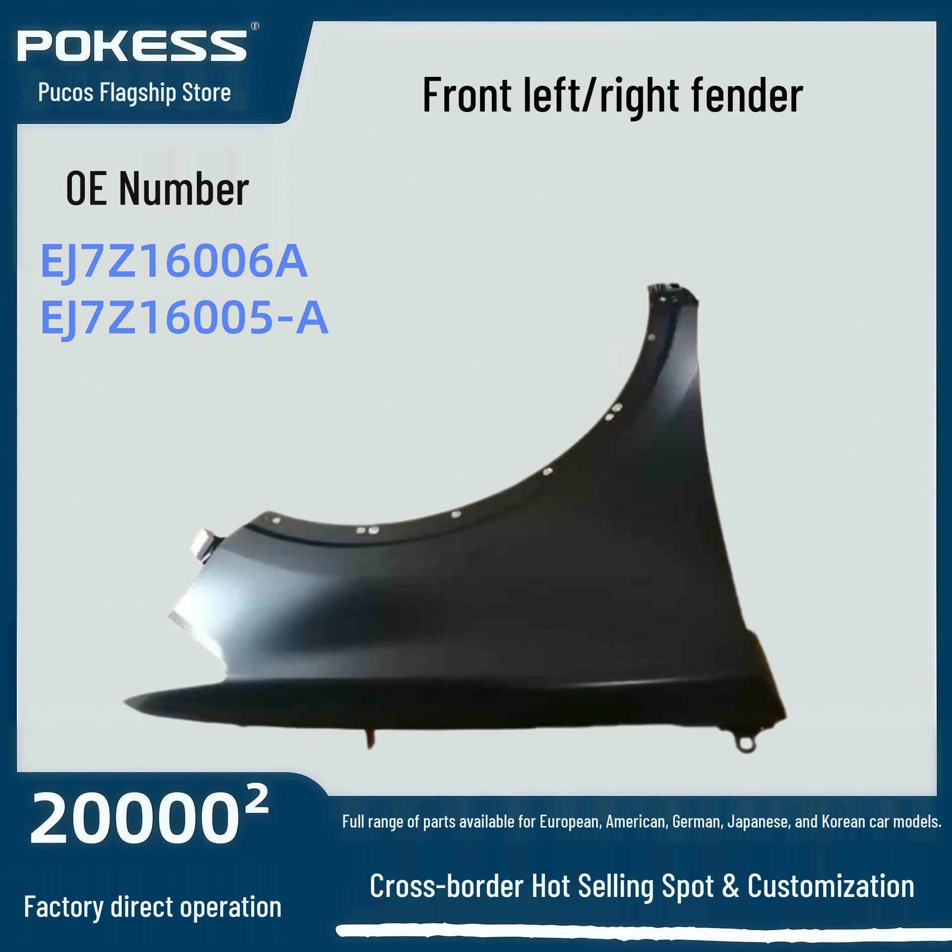 

Auto Parts for Ford Lincoln 2015-18: Front Fender Left/Right (ej7z16006a/ej7z16005-a) Fender Front Left